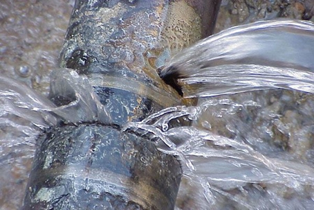 burst pipe